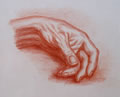 Michael Hensley Drawings, Human Hands 21